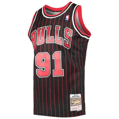 NBA Dennis Rodman Chicago Bulls Hardwood Classics Swingman Jersey sale - Black