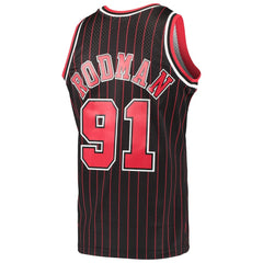 NBA Dennis Rodman Chicago Bulls Hardwood Classics Swingman Jersey sale - Black