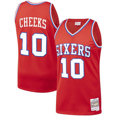 NBA Maurice Cheeks Philadelphia 76ers Hardwood Classics Swingman Jersey - Red
