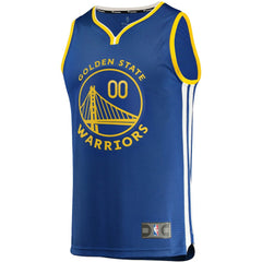 Golden State Warriors Fast Break Custom Replica Jersey Royal Icon Edition
