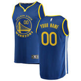 NBA Golden State Warriors Youth 2019/20 Fast Break Custom Replica Jersey Royal sale - Icon Edition