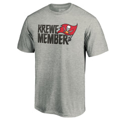 Tampa Bay Buccaneers Krewe Member T-Shirt Heathered Gray