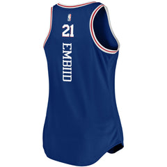 NBA Joel Embiid Philadelphia 76ers Women's Fast Break Team Tank Jersey - Icon Edition - Royal