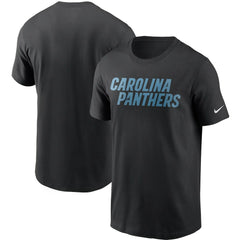 Carolina Panthers Team Wordmark T-Shirt Black
