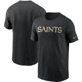 New Orleans Saints Team Wordmark T-Shirt Black