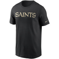 New Orleans Saints Team Wordmark T-Shirt Black