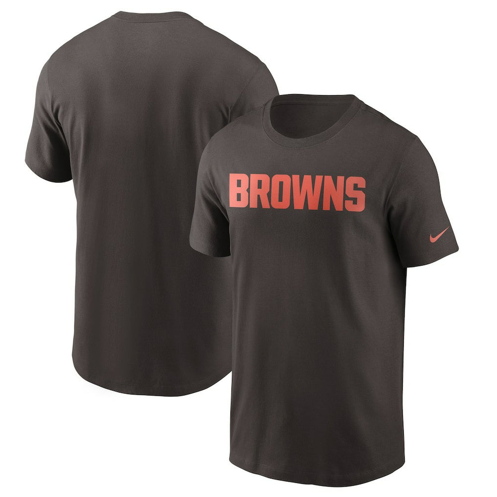 Cleveland Browns Team Wordmark T-Shirt Brown