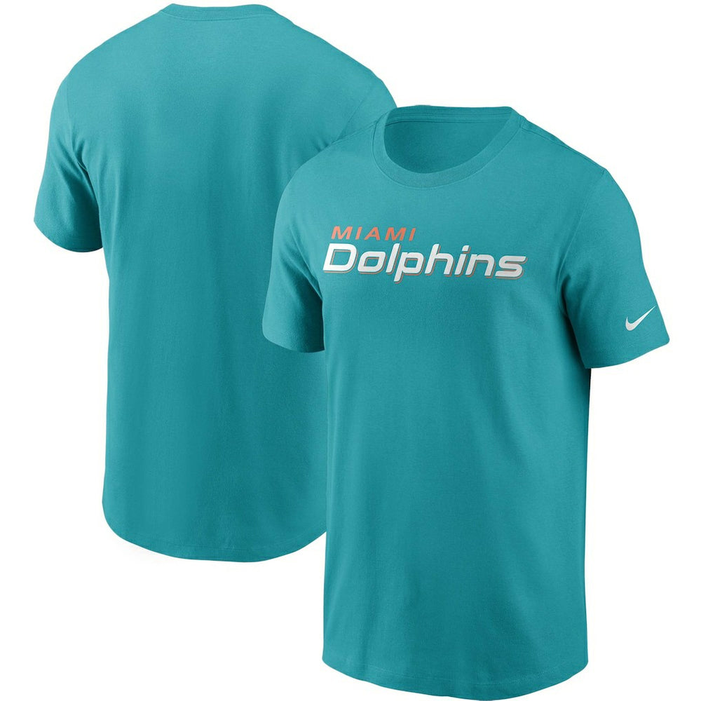 Miami Dolphins Team Wordmark T-Shirt Aqua