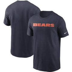 Chicago Bears Team Wordmark T-Shirt Navy