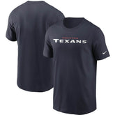 Houston Texans Team Wordmark T-Shirt Navy
