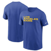 Los Angeles Rams Team Wordmark T-Shirt Royal