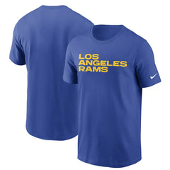 Los Angeles Rams Team Wordmark T-Shirt Royal