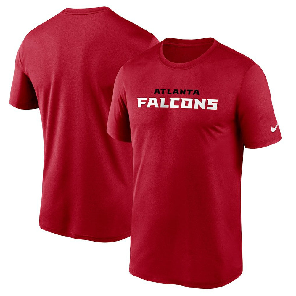 Atlanta Falcons Wordmark Legend Performance T-Shirt Red