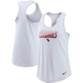 Arizona Cardinals Women's Light Impact Performance Racerback Tank Top White