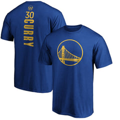 Stephen Curry Golden State Warriors Playmaker Name & Number Team T-Shirt Royal
