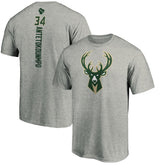 Giannis Antetokounmpo Milwaukee Bucks Playmaker Name & Number Team T-Shirt Heathered Gray