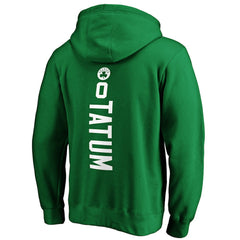 Jayson Tatum Boston Celtics Playmaker Name & Number Pullover Hoodie Kelly Green