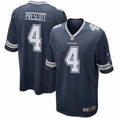 NFL Dak Prescott Dallas Cowboys Game Team Jersey - Navy