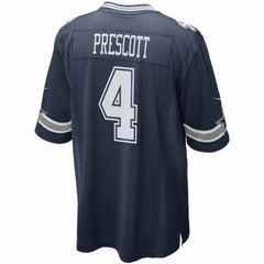 NFL Dak Prescott Dallas Cowboys Game Team Jersey - Navy