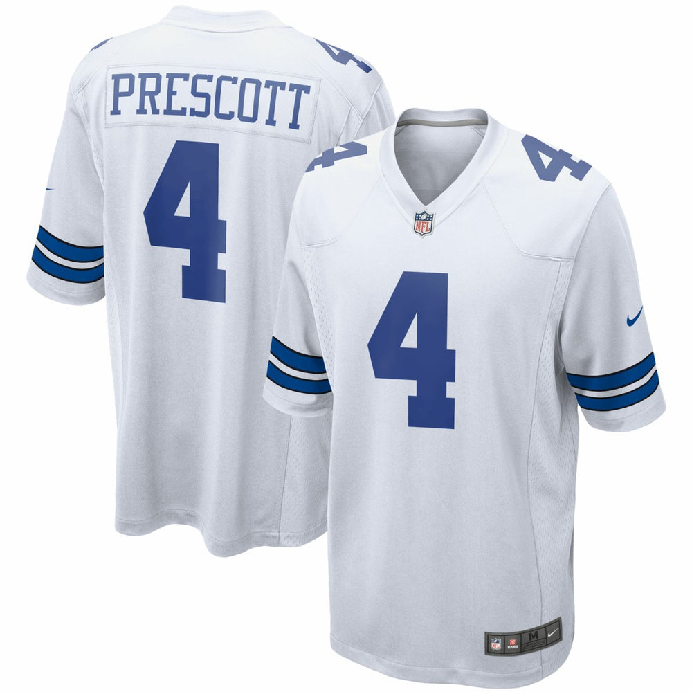 NFL Dak Prescott Dallas Cowboys Game Team Jersey - White
