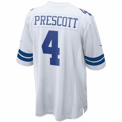 NFL Dak Prescott Dallas Cowboys Game Team Jersey - White
