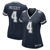 NFL Dak Prescott Dallas Cowboys Women's Game Team Jersey - Navy