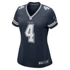 NFL Dak Prescott Dallas Cowboys Women's Game Team Jersey - Navy