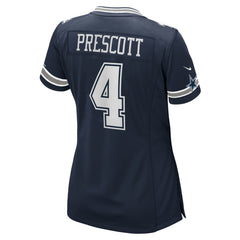 NFL Dak Prescott Dallas Cowboys Women's Game Team Jersey - Navy