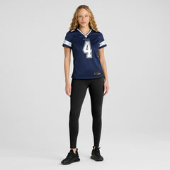 NFL Dak Prescott Dallas Cowboys Women's Game Team Jersey - Navy