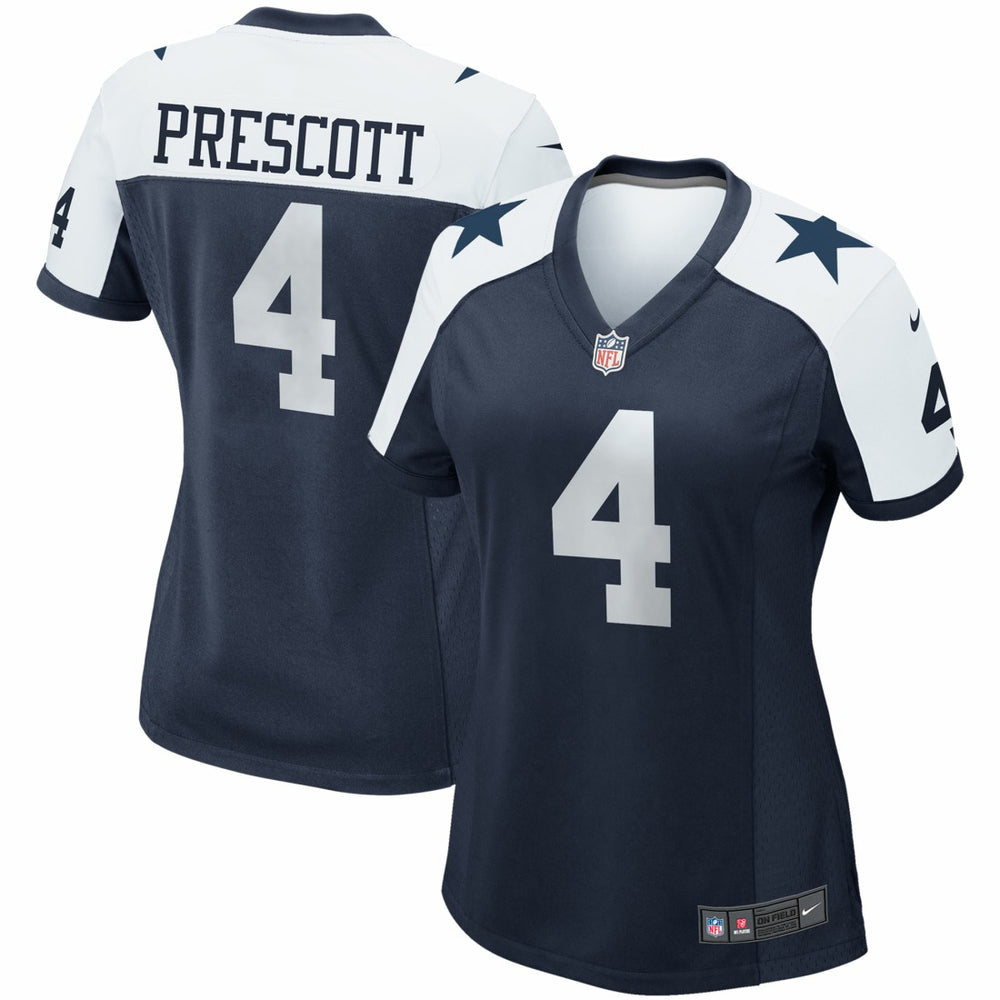 NFL Dak Prescott Dallas Cowboys Women's Alternate Game Team Jersey - Navy