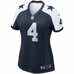 NFL Dak Prescott Dallas Cowboys Women's Alternate Game Team Jersey - Navy