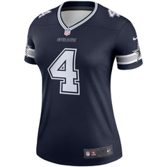 Dak Prescott Dallas Cowboys Women's Legend Player Performance Top Navy