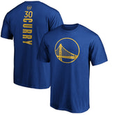 Stephen Curry Golden State Warriors Team Playmaker Name & Number T-Shirt Royal