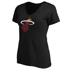 Jimmy Butler Miami Heat Women's Playmaker Logo Name & Number V-Neck T-Shirt Black