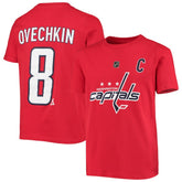 NHL Alexander Ovechkin Washington Capitals Youth Player Name & Number T-Shirt - Red