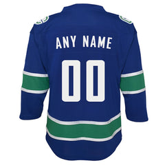 NHL Vancouver Canucks Youth Replica Custom Jersey - Blue