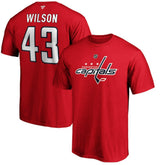 NHL Tom Wilson Washington Capitals Fanatics Authentic Stack Player Name & Number T-Shirt - Red