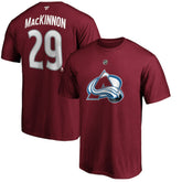 NHL Nathan MacKinnon Colorado Avalanche Fanatics Authentic Stack Player Name & Number T-Shirt - Burgundy