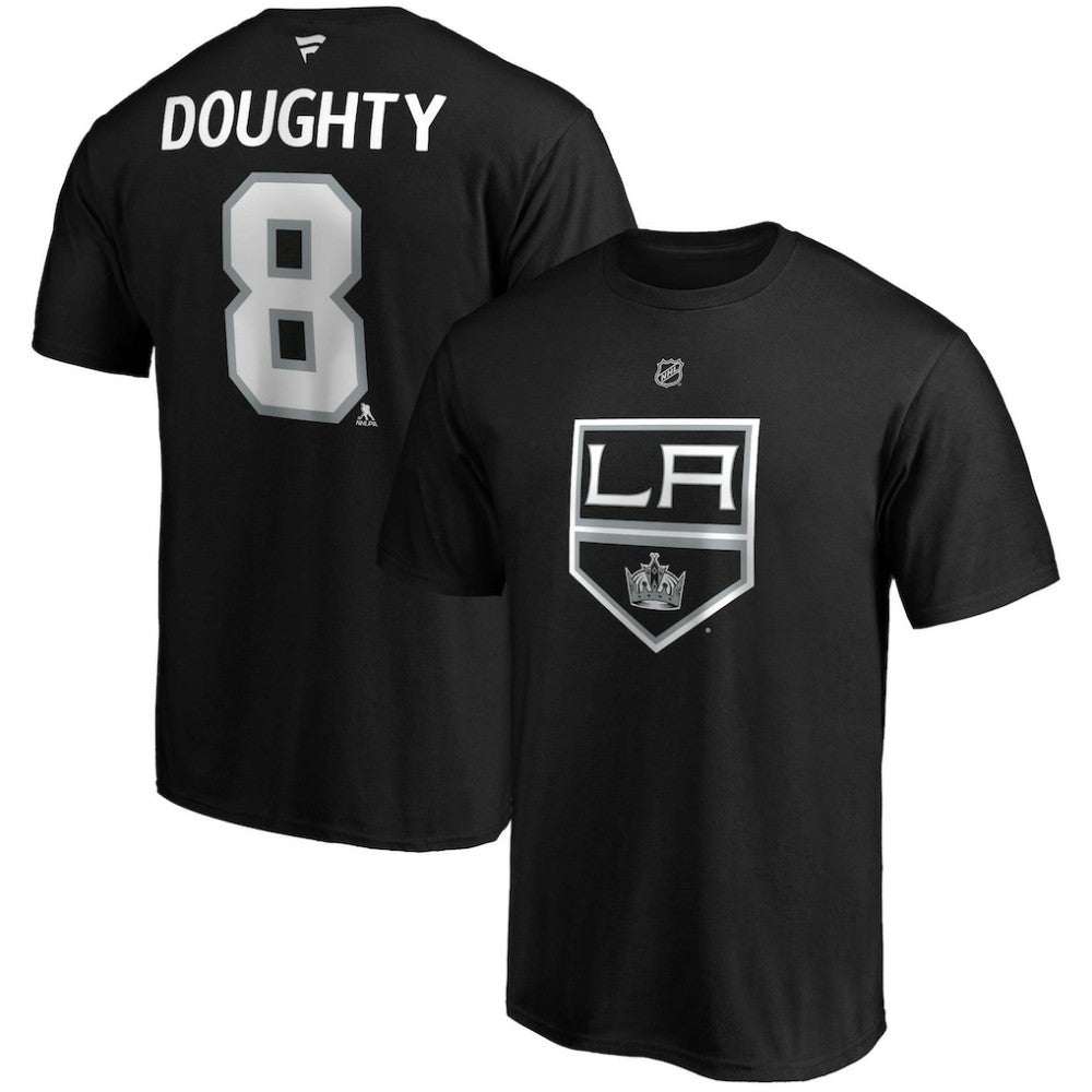 NHL Drew Doughty Los Angeles Kings Fanatics Authentic Stack Name & Number Team T-Shirt - Black