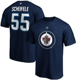 NHL Mark Scheifele Winnipeg Jets Fanatics Authentic Stack Name & Number Team T-Shirt - Navy