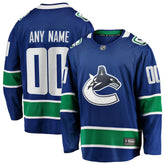 NHL Vancouver Canucks Fanatics Home Team Breakaway Custom Jersey - Blue