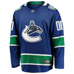 NHL,Custom Vancouver Canucks Fanatics Home Team Breakaway Custom Jersey - Blue