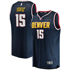 NBA Nikola Jokic Denver Nuggets Fast Break Player Jersey sale - Icon Editi- Navy