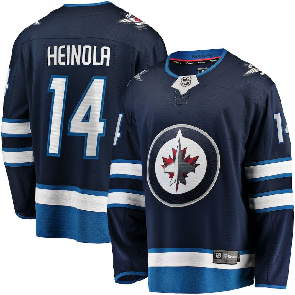 NHL Ville Heinola Winnipeg Jets Fanatics Home Breakaway Player Jersey - Navy