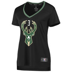 George Hill Milwaukee Bucks Women's Fast Break Replica Player Jersey Statement Edition Black