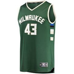 NBA Thanasis Antetokounmpo Milwaukee Bucks Fast Break Replica Player Jersey - Icon Edition - Hunter Green