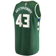 NBA Thanasis Antetokounmpo Milwaukee Bucks Fast Break Replica Player Jersey - Icon Edition - Hunter Green