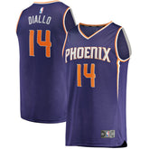 Cheick Diallo Phoenix Suns Youth Fast Break Replica Player Jersey Icon Edition Purple