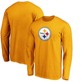 Pittsburgh Steelers Primary Logo Long Sleeve T-Shirt Gold