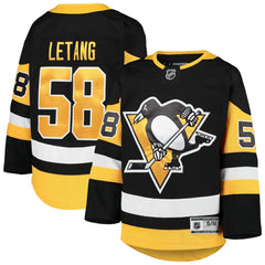 NHL Kris Letang Pittsburgh Penguins Youth Premier Player Jersey - Black